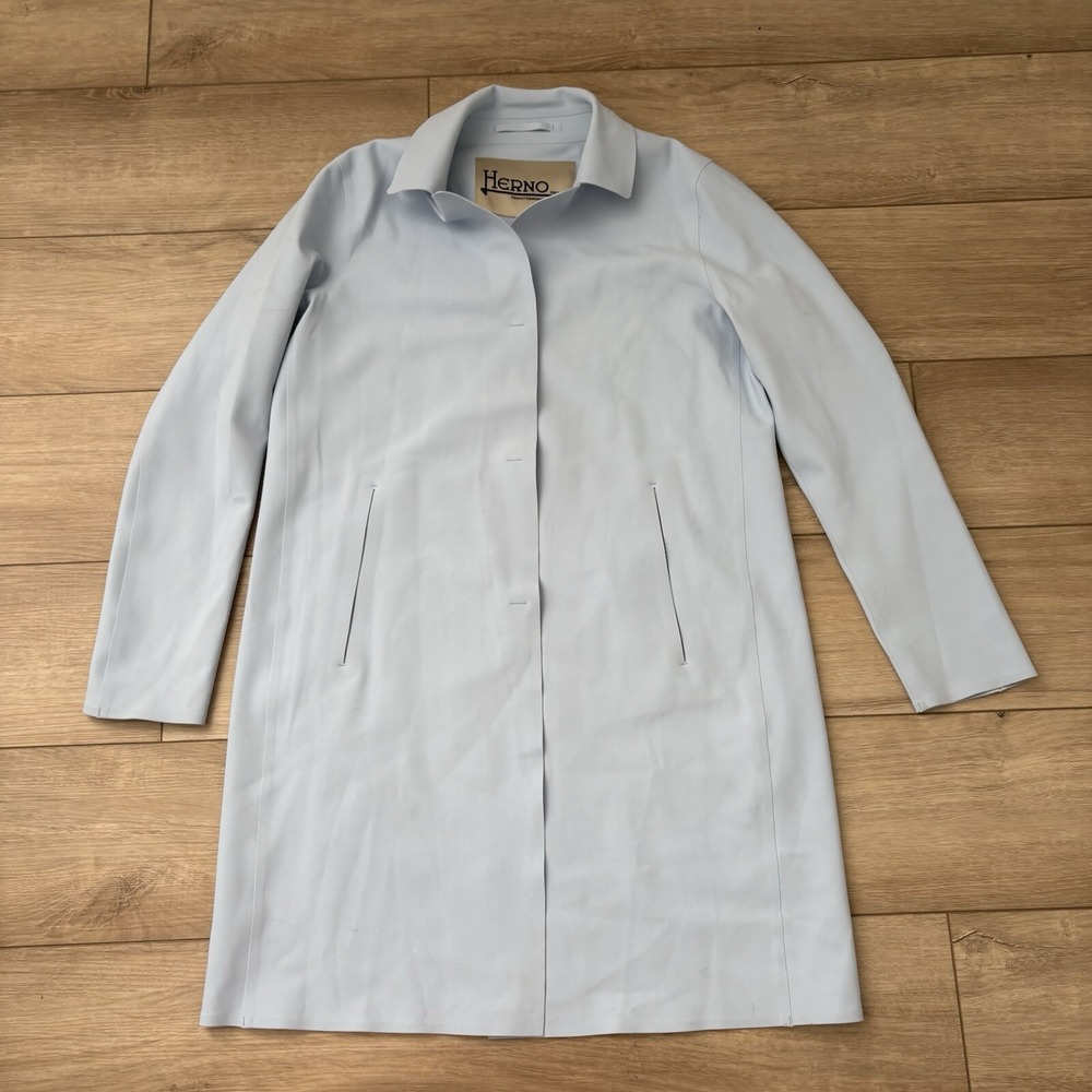 Herno Womens Collared Button Down Mid Length Firs… - image 1